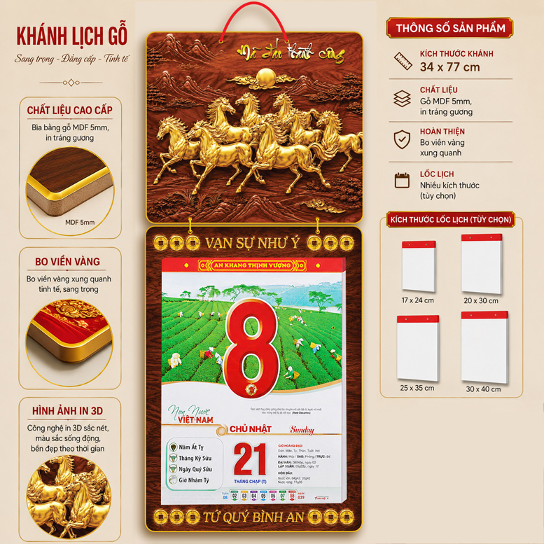 lich go treo tuong KHANH-LICH-2027-34x77cm-09B image lich go treo tuong Các Mẫu Lịch Gỗ Mã Đáo Thành Công Được Yêu Thích Năm 2027