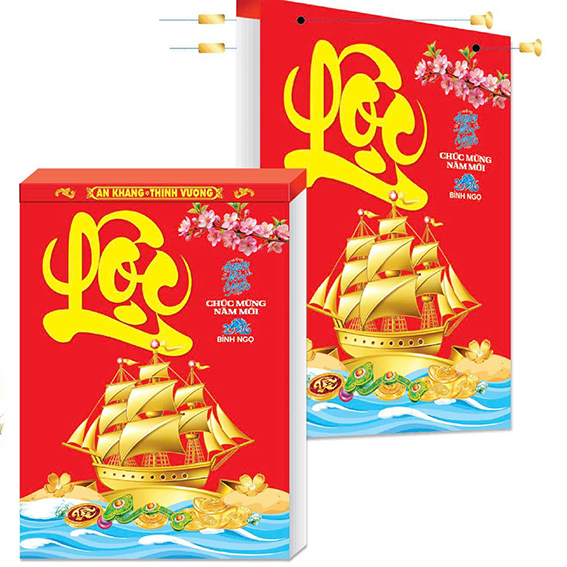 Lịch lốc 2026 25 x 35cm - phong cảnh