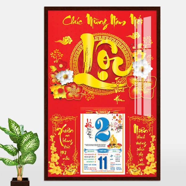 LỊCH TR&Aacute;NG GƯƠNG CHỮ LỘC - XLG593