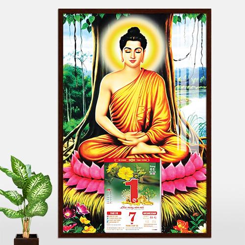 LỊCH TR&Aacute;NG GƯƠNG PHẬT TH&Iacute;CH CA - XLG577