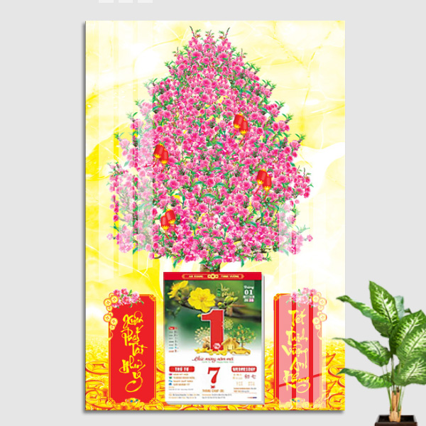 LỊCH TR&Aacute;NG GƯƠNG HOA Đ&Agrave;O - XLG601