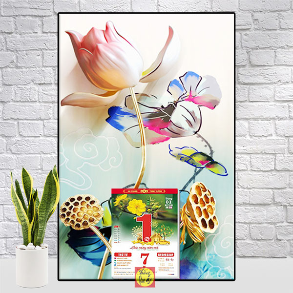 LỊCH TR&Aacute;NG GƯƠNG HOA SEN - XLG571