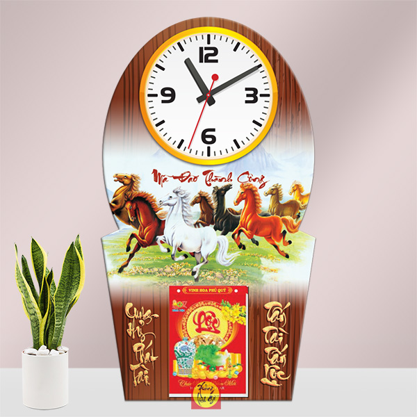 Lịch Đồng Hồ Treo Tường - XLG505