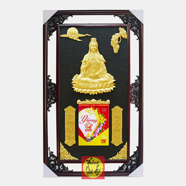 LỊCH GỖ QUAN &Acirc;M BỒ T&Aacute;T - XLG37