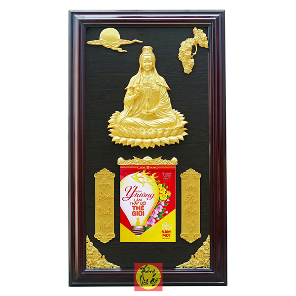 LỊCH GỖ QUAN &Acirc;M BỒ T&Aacute;T - XLG38