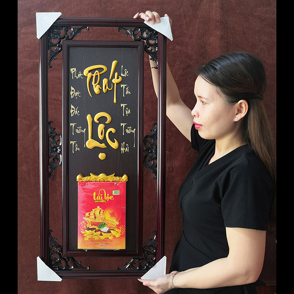 LỊCH GỖ TREO TƯỜNG PH&Aacute;T LỘC - XLG55