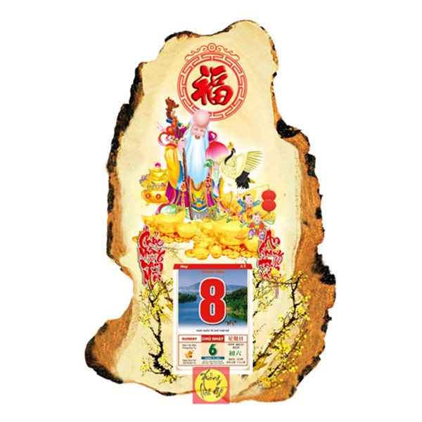 LỊCH GỖ PHẬT GI&Aacute;O &Ocirc;NG THỌ - XLG224