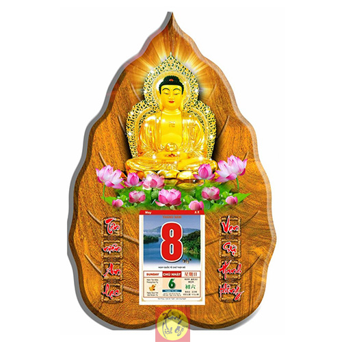 LỊCH GỖ PHẬT GI&Aacute;O PHẬT ADIĐ&Agrave; - XLG234