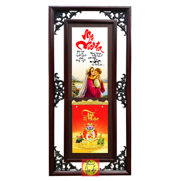 LỊCH GỖ TREO TƯỜNG MẸ MARIA - XLG113